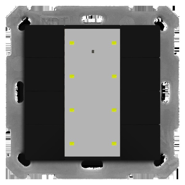 MDT technologies BE-TA55T806.02 KNX Taster Plus TS 55 8-fach Schwarz matt