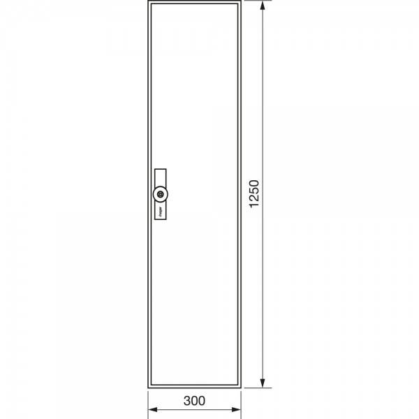 Hager ZB41W Zählerschrank universZ 1250x300x205mm IP54