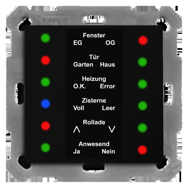 MDT technologies SCN-LED5506.01 KNX LED Anzeige 55 Schwarz matt