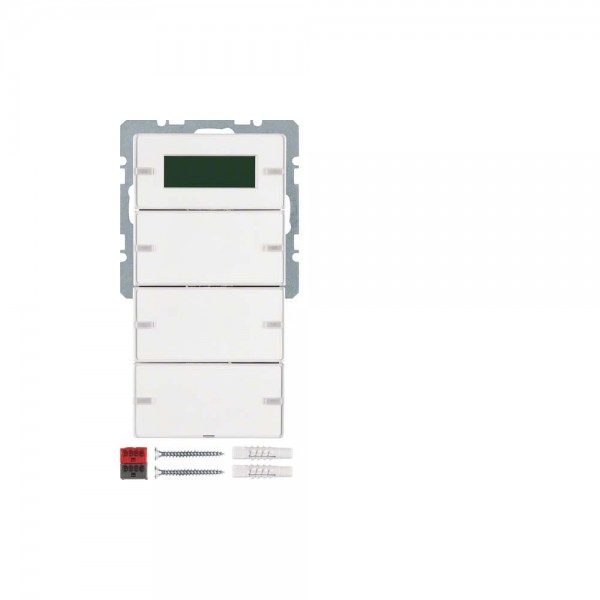 Berker 75663729 Tastsensor 3-fach mit Temperaturregler Q.1/Q.3/Q.7 polarweiß