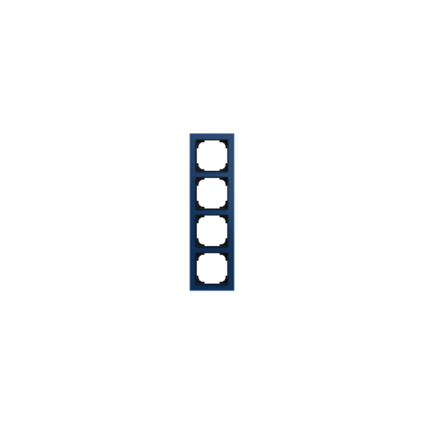 Busch-Jaeger 1724-4028 Abdeckrahmen 4-fach Busch-art linear® Glas blau