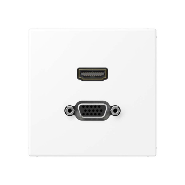 Jung MALS1173WWM Multimedia-Anschlusssystem HDMI/VGA Serie LS schneeweiß matt