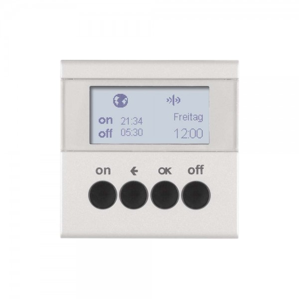 Berker 85745283 KNX-Funk Zeitschaltuhr quicklink Display S.1/B.3/B.7 alu matt