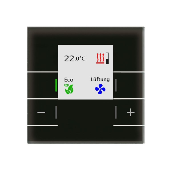 MDT technologies SCN-RTRGS.02 Glas Raumtemperaturregler Smart Schwarz