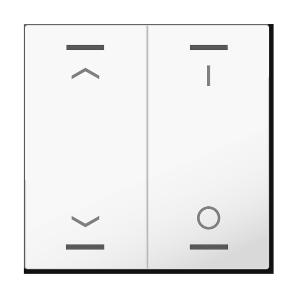 MDT technologies BE-TAL63W204.C1 Wippe 2-fach KNX Taster Light 63 Studioweiß glänzend