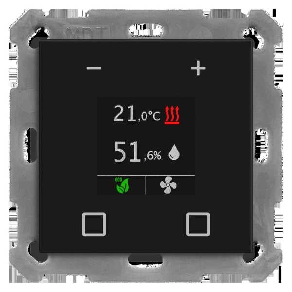 MDT technologies SCN-RTN55S06.01 Raumtemperatur Nebenstelle Smart 55 Schwarz matt