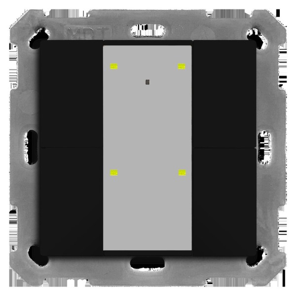 MDT technologies BE-TA55T406.02 KNX Taster Plus TS 55 4-fach Schwarz matt