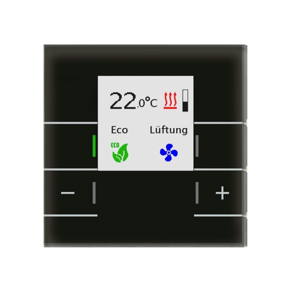 MDT technologies SCN-RTRGS.02S Glas Raumtemperaturregler Smart Schwarz