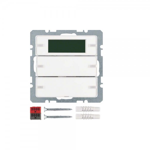 Berker 75662729 Tastsensor 2-fach mit Temperaturregler Q.1/Q.3/Q.7 polarweiß