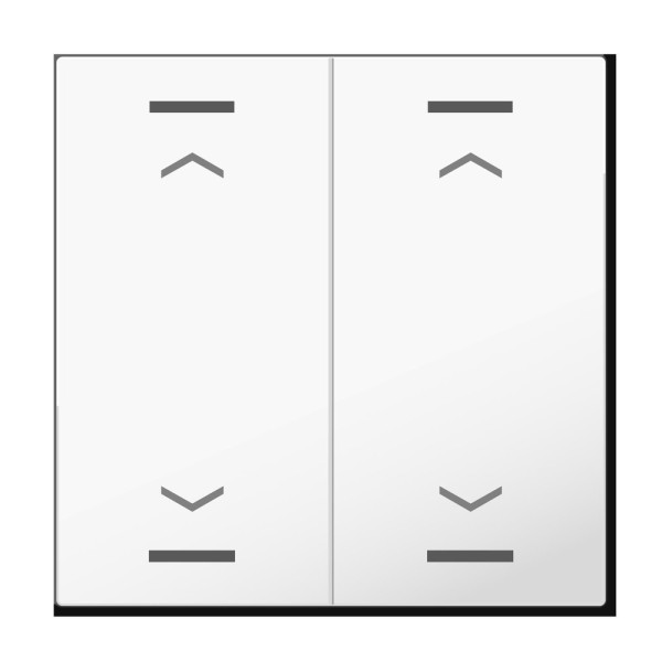 MDT technologies BE-TAL63W204.A1 Wippe 2-fach KNX Taster Light 63 Studioweiß glänzend