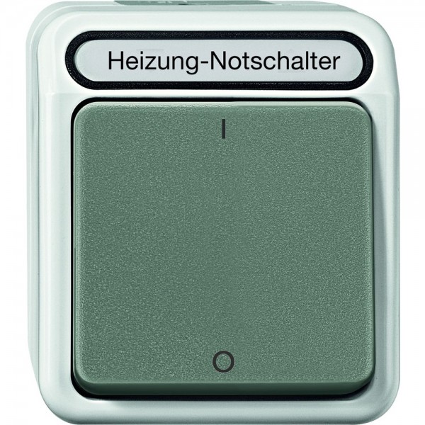 Merten MEG3643-8029 Heizungs-Notschalter 3-polig Aquastar lichtgrau