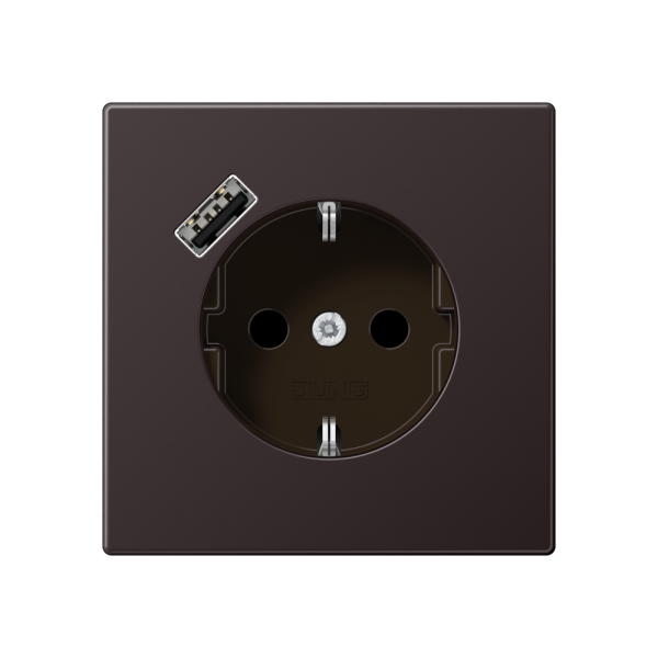 Jung AL1520-18AD SCHUKO-Steckdose mit USB-Ladegerät 1x Typ A Serie LS Dark