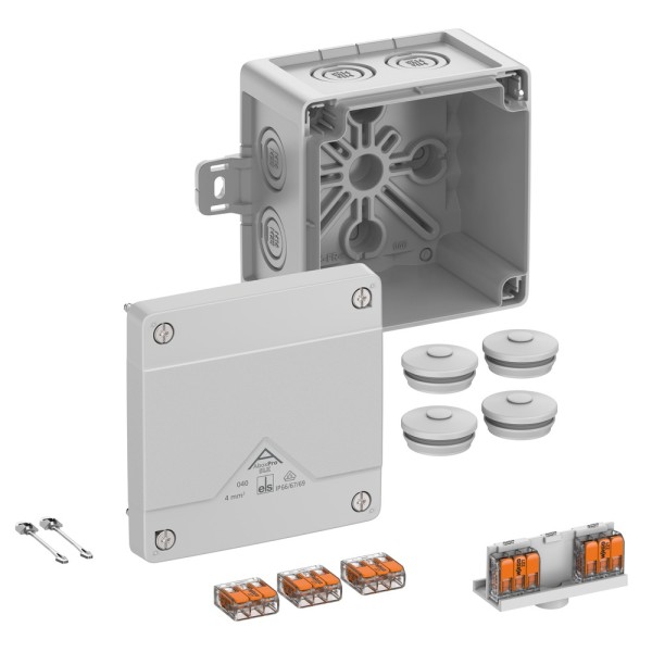 Spelsberg Abox Pro SLK-4² Abzweigkasten IP66/IP67/IP69 grau 102x102x70mm