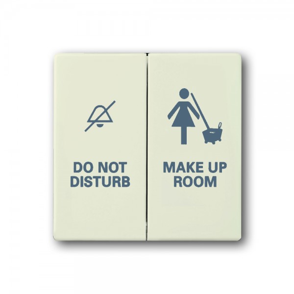 Busch Jaeger 1785/11-82 Wippe mit Aufdruck DO NOT DISTURB MAKE UP ROOM elfenbeinweiß