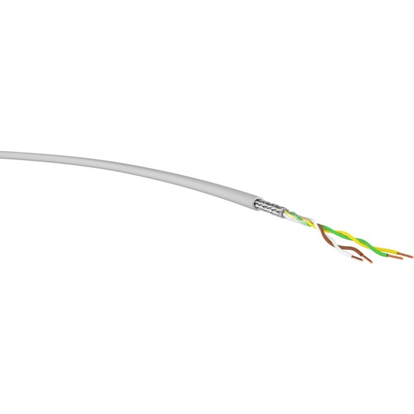 LIYCY-OB 2x2x0,75mm² Elektronik-Steuerleitung geschirmt grau 100 Meter Ring