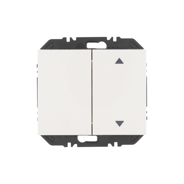 Berker 24127309 EnOcean Funk Wandsender-Modul mit Wippe 2-fach K.1 polarweiß glänzend