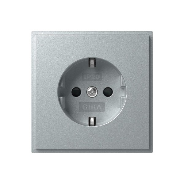 Gira 445365 SCHUKO-Steckdose 16 A 250 V~ mit Shutter IP20 TX_44 Alu