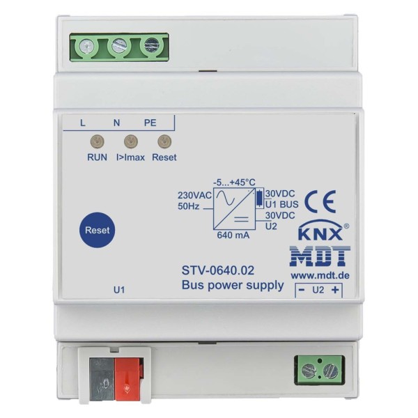 MDT technologies STV-0640.02 Busspannungsversorgung 4TE REG 640mA