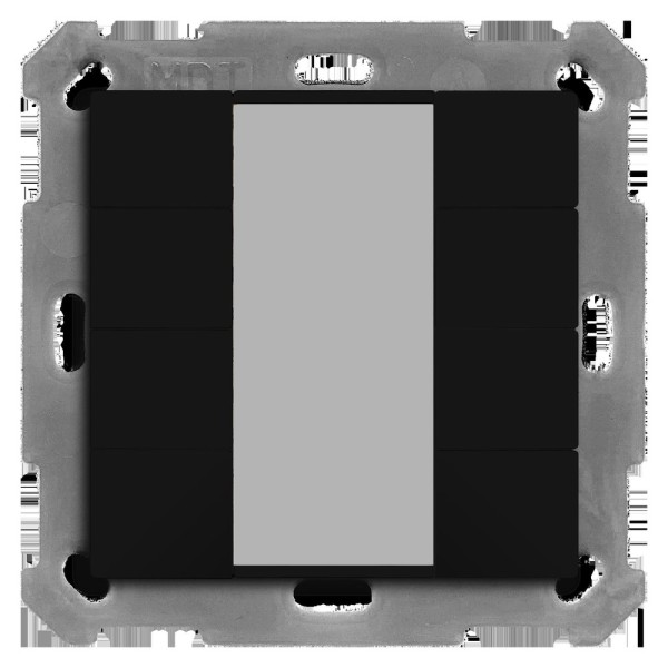 MDT technologies BE-TA550806.02 KNX Taster 55 8-fach Schwarz matt