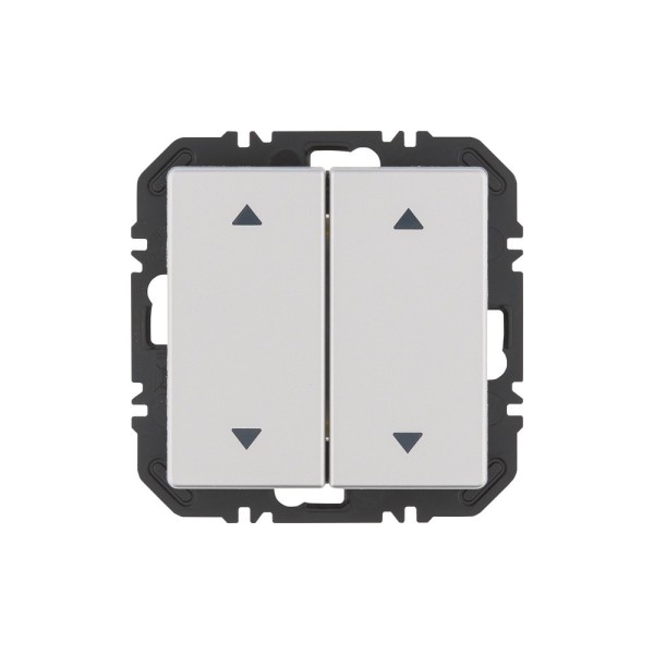 Berker 24126284 EnOcean Funk Wandsender-Modul mit Wippe 2-fach Q.x alu samt