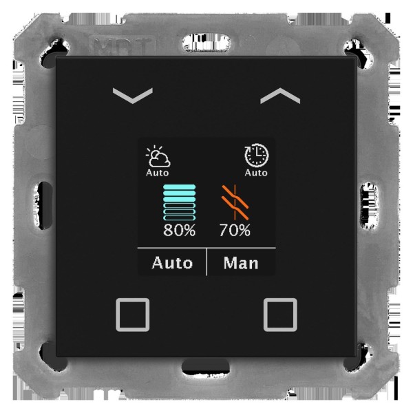 MDT technologies BE-JTA550406.01 Jalousietaster Smart 55 Farbdisplay Schwarz matt