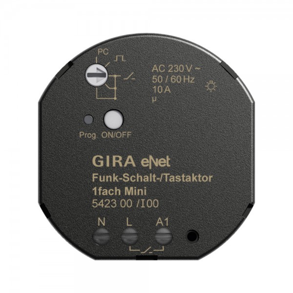 Gira 542300 eNet Funk Schalt- bzw. Tastaktor 1-fach Mini