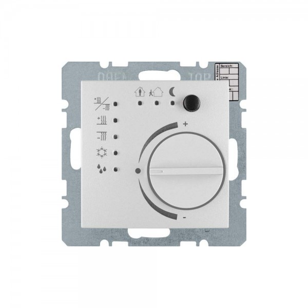 Berker 75441183 KNX Temperaturregler mit Regulierknopf S.1/B.3/B.7 alu matt