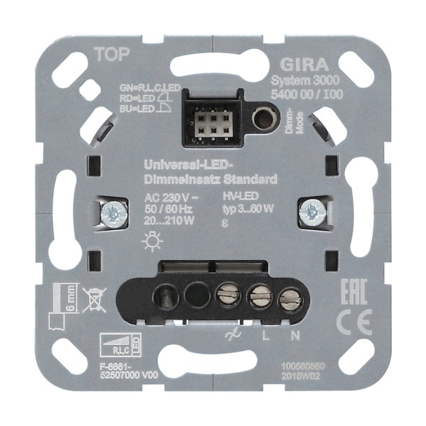 Gira 540000 System 3000 Universal-LED-Dimmeinsatz Standard