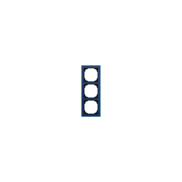 Busch-Jaeger 1723-4028 Abdeckrahmen 3-fach Busch-art linear® Glas blau