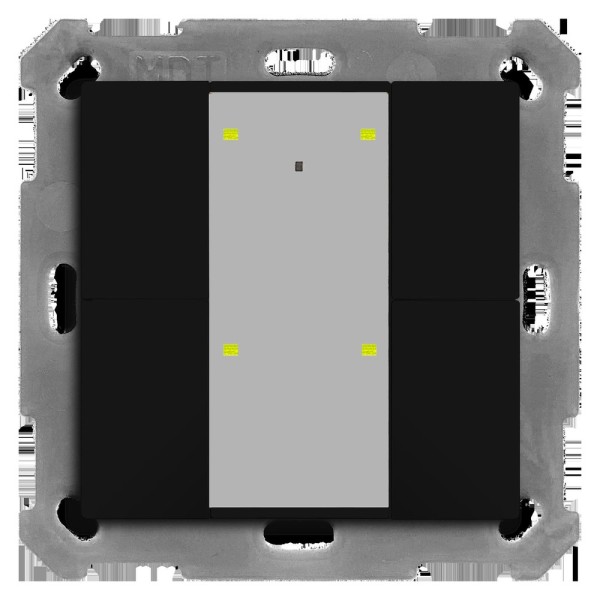 MDT technologies BE-TA55P406.02 KNX Taster Plus 55 4-fach Schwarz matt