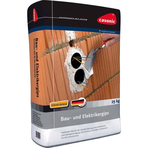 Cimco 140330 Bau- und Elektrikergips im Papiersack 25kg