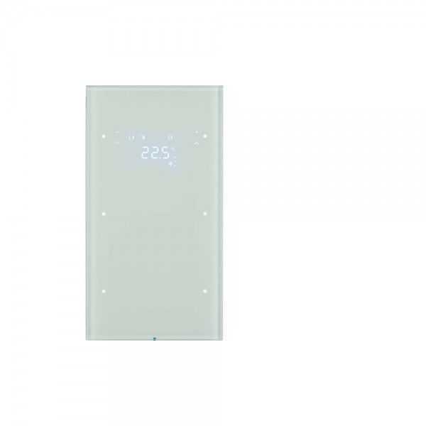 Berker 75642050 R.3 - Touch Sensor 2-fach mit Temperaturregler Glas polarweiß