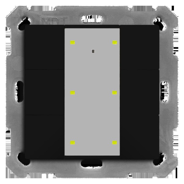 MDT technologies BE-TA55T606.02 KNX Taster Plus TS 55 6-fach Schwarz matt