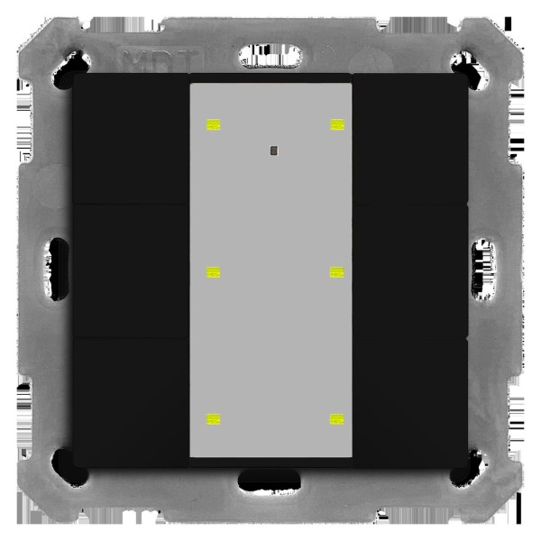 MDT technologies BE-TA55P606.02 KNX Taster Plus 55 6-fach Schwarz matt