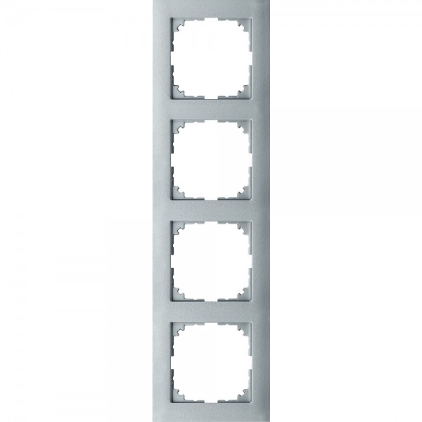 Merten MEG4040-3660 M-Pure-Abdeckrahmen 4-fach aluminium edelmatt