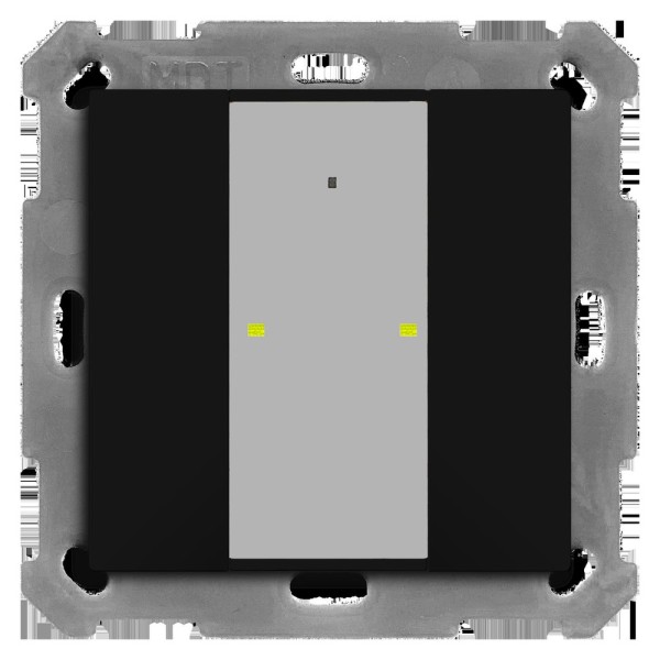 MDT technologies BE-TA55P206.02 KNX Taster Plus 55 2-fach Schwarz matt