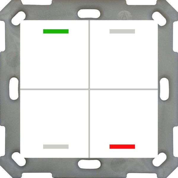 MDT technologies BE-TAL5504.01 Taster Light 55 4-fach RGBW Reinweiß glänzend