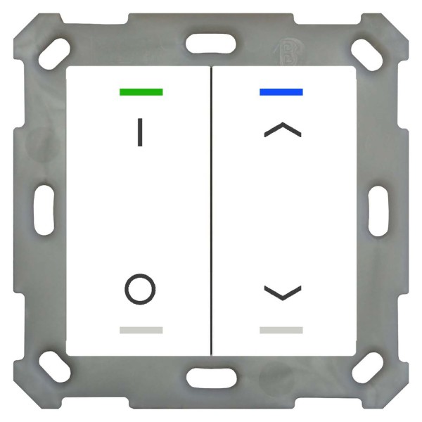 MDT technologies BE-TAL5502.D1 Taster Light 55 2-fach RGBW Reinweiß glänzend