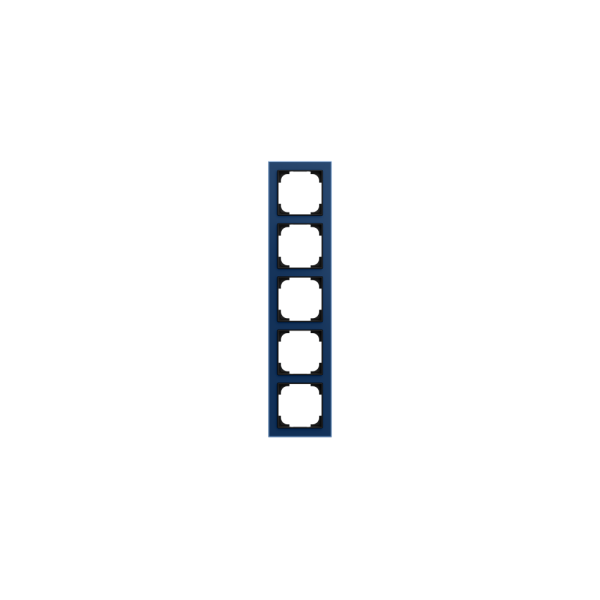 Busch-Jaeger 1725-4028 Abdeckrahmen 5-fach Busch-art linear® Glas blau